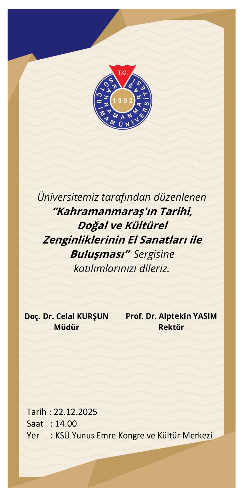 Sergi: Kahramanmaraş'ın Tarihi, Doğal ve Kültürel Zenginliklerinin El Sanatları İle Buluşması